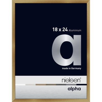 Alurahmen Alpha Brushed Amber 18x24 cm