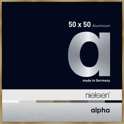 Alurahmen Alpha Brushed Amber 50x50 cm