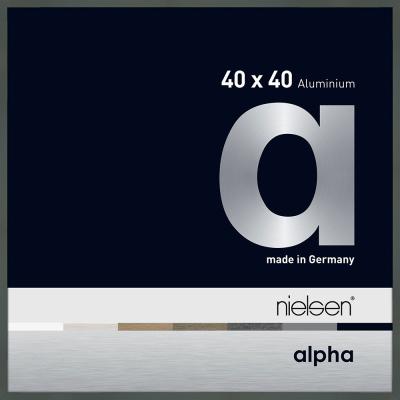 Alurahmen Alpha Platin 40x40 cm