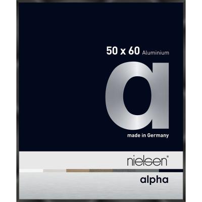 Alurahmen Alpha Schwarz glanz eloxiert 50x60 cm