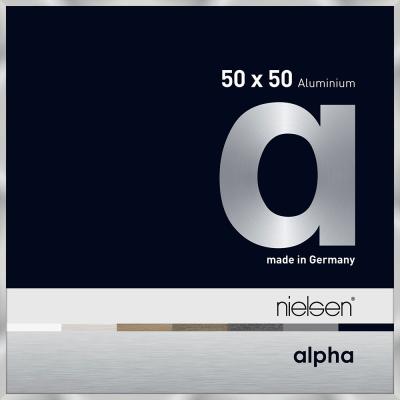 Alurahmen Alpha Silber 50x50 cm