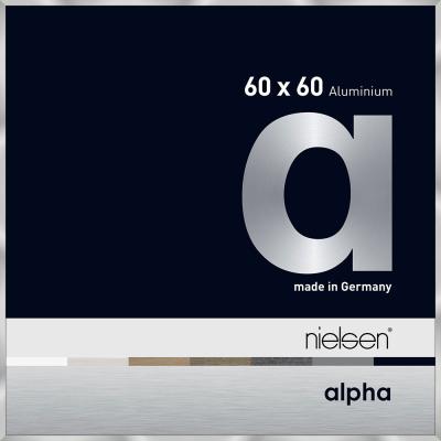 Alurahmen Alpha Silber 60x60 cm
