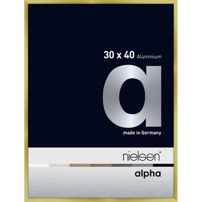 Alurahmen Profil alpha Brushed Gold 30x40 cm