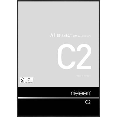 Alurahmen C2 Struktur Schwarz matt 59,4x84,1 cm (A1)