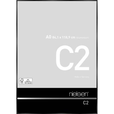 Alurahmen C2 Eloxal Schwarz glanz 84,1x118,9 cm (A0)