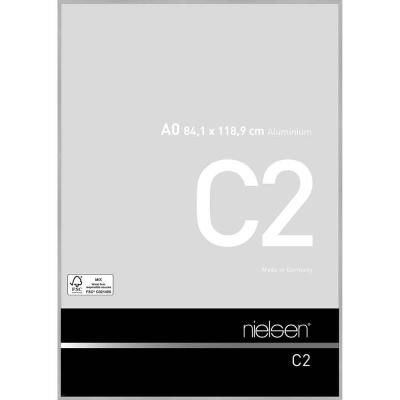 Alurahmen C2 Struktur Silber matt 84,1x118,9 cm (A0)
