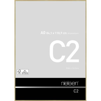 Alurahmen C2 Struktur Gold matt 84,1x118,9 cm (A0)