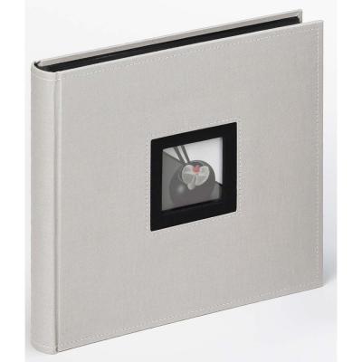 Buchalbum Black &amp; White zum Einkleben, 26x25 cm grau