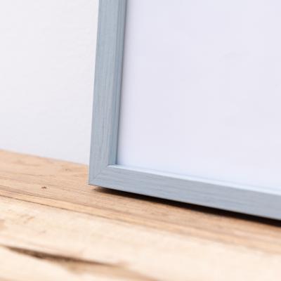 Thumbnail von Alu-Bilderrahmen Barth NXT, Serie 1131 Nebelblau - Furnier Holzoptik Bild 10