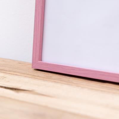 Thumbnail von Alu-Bilderrahmen Barth NXT, Serie 1131 - Ma&szlig;anfertigung Pink - Furnier Holzoptik Bild 10
