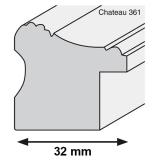 Thumbnail von Holz-Bilderrahmen CHATEAU 361 Sonderzuschnitt Profil