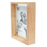 Thumbnail von Holz-Bilderrahmen mit Glasrückwand für schwebenden Fotoeffekt Natur Bild 2