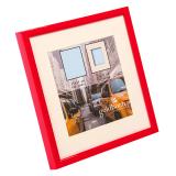 Thumbnail von Kunststoff-Bilderrahmen Puro mit Passepartout rot Bild 2
