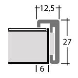 Profil von Alu 12 Magnetrahmen