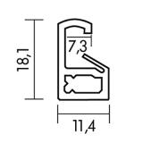 Thumbnail von Kunststoff-Puzzlerahmen - Sonderformat bis max. 100x100 cm Profil