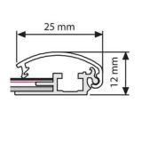 Thumbnail von Doppelseitiger Klapprahmen 25 mm Gehrung (ohne Seile) Profil