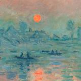 Thumbnail von Poster mit Rahmen - Claude Monet - Sunset on the Seine at Lavacourt, Winter Effect Bild 3
