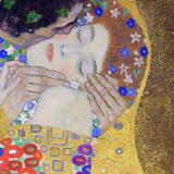 Thumbnail von Poster mit Rahmen - Gustav Klimt - The Kiss Bild 3