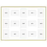 Thumbnail von Aluminium Galerie-Bilderrahmen Amelia 60x80 cm (15 Bilder) gold Bild 3