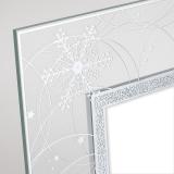 Thumbnail von Glas-Bilderrahmen Winter mit glänzendem Relief-Druck Silber Bild 3
