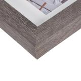Thumbnail von Holz-Bilderrahmen Modern (MDF) mit Passepartout Grau Bild 4