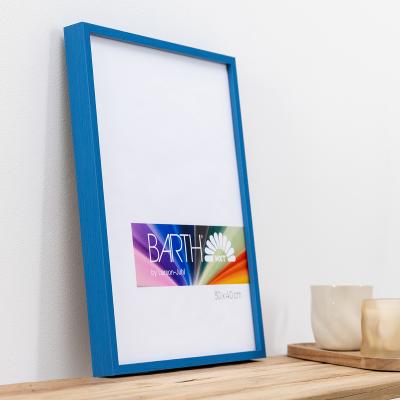 Thumbnail von Alu-Bilderrahmen Barth NXT, Serie 1131 Azurblau - Furnier Holzoptik Bild 9
