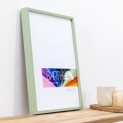 Thumbnail von Alu-Bilderrahmen Barth NXT, Serie 1131 Lindgr&uuml;n - Furnier Holzoptik Bild 9