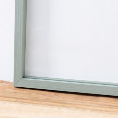 Thumbnail von Alu-Bilderrahmen Barth NXT mit Distanzleiste, Serie 1131 Salbeigr&uuml;n - Furnier Holzoptik Bild 9
