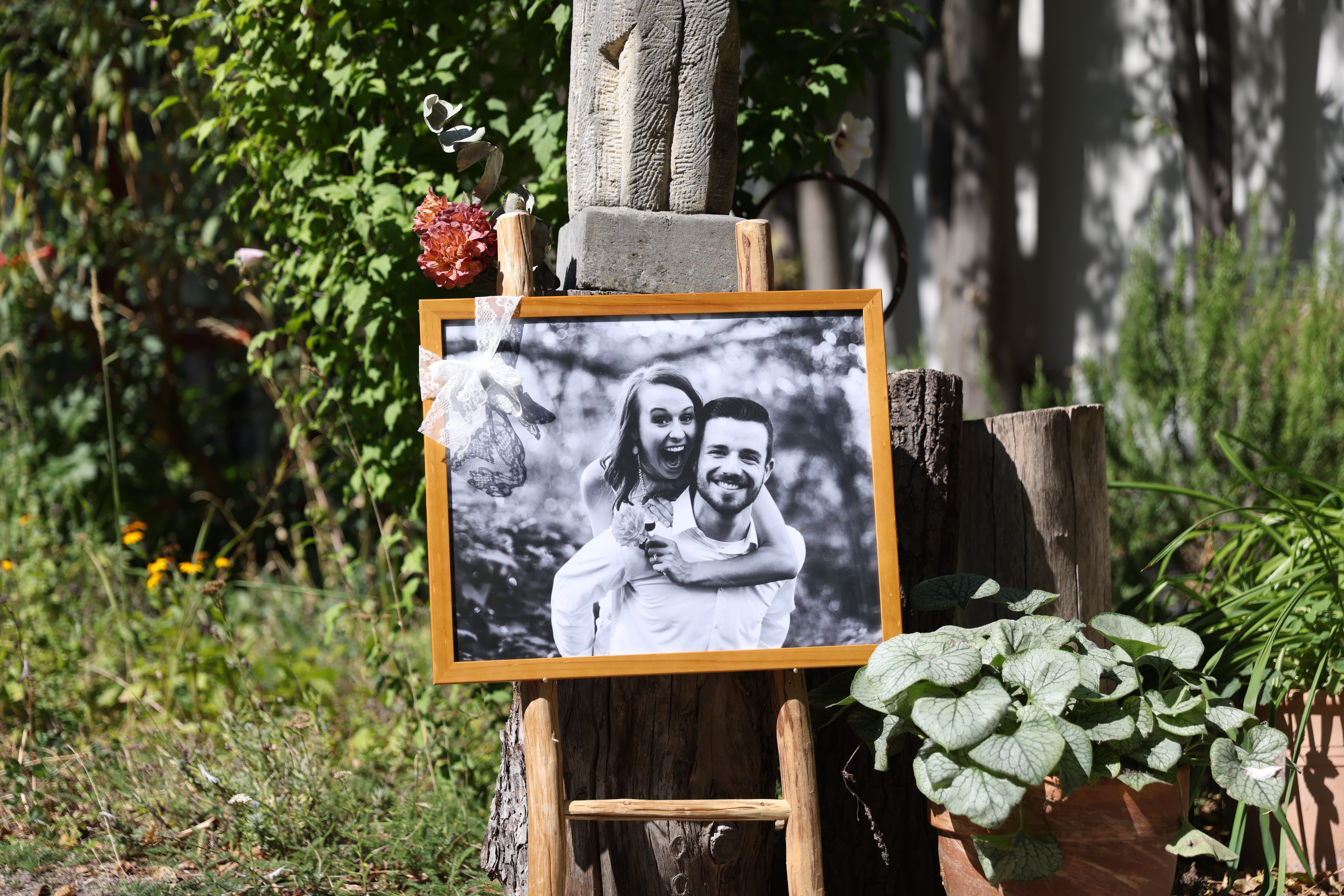 Bilderrahmen für Hochzeitsmotto Unaufgeregt