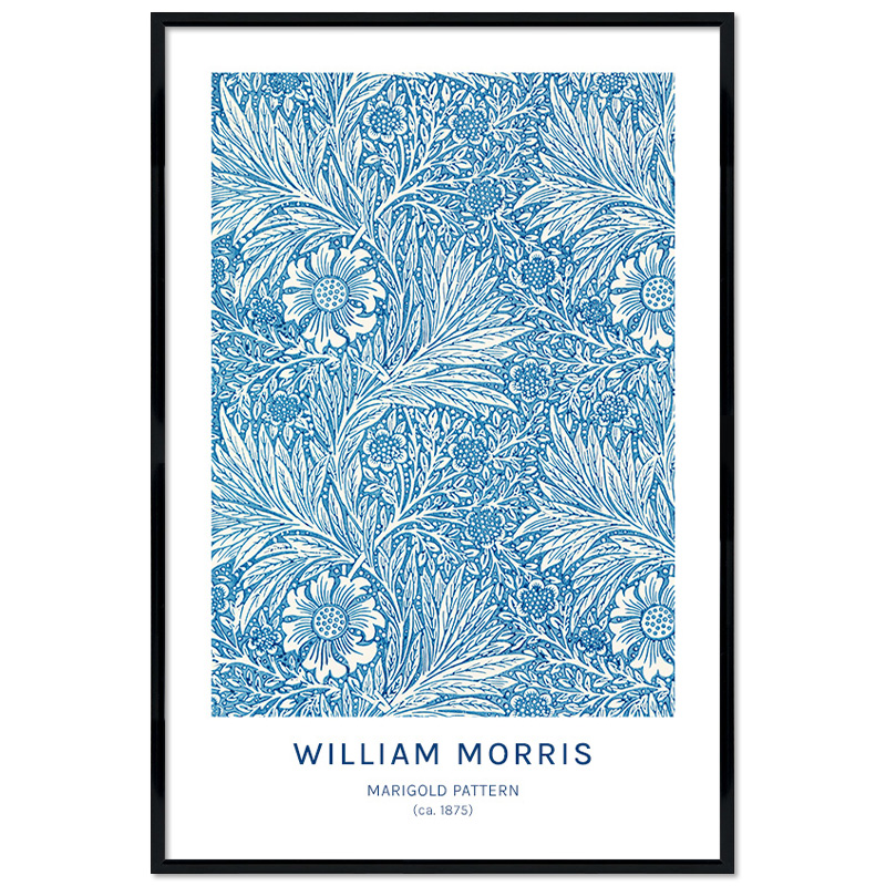 Poster mit Rahmen - William Morris - Marigold