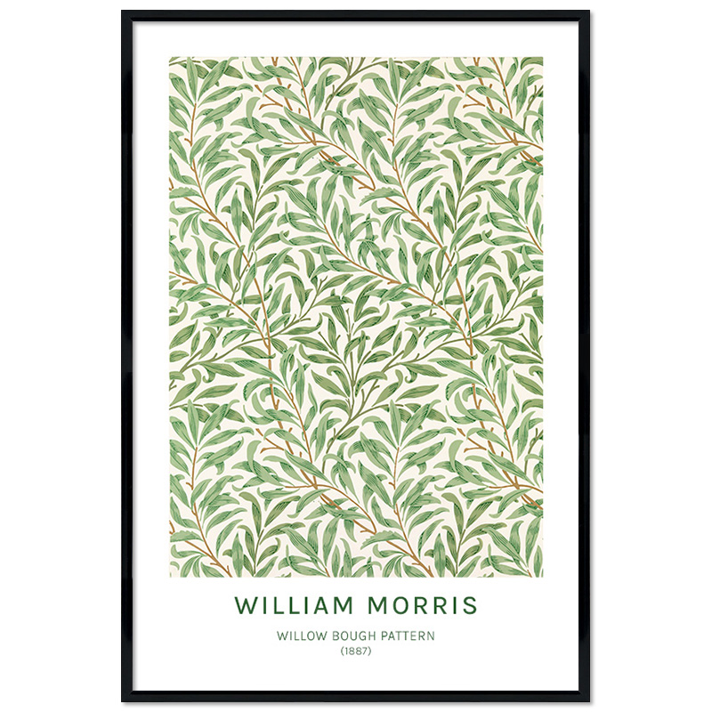 Poster mit Rahmen - William Morris - Willow Bough