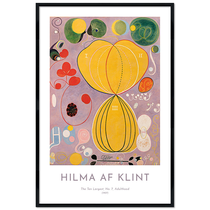 Poster mit Rahmen - Hilma af Klint - The Ten Largest, No. 7, Adulthood