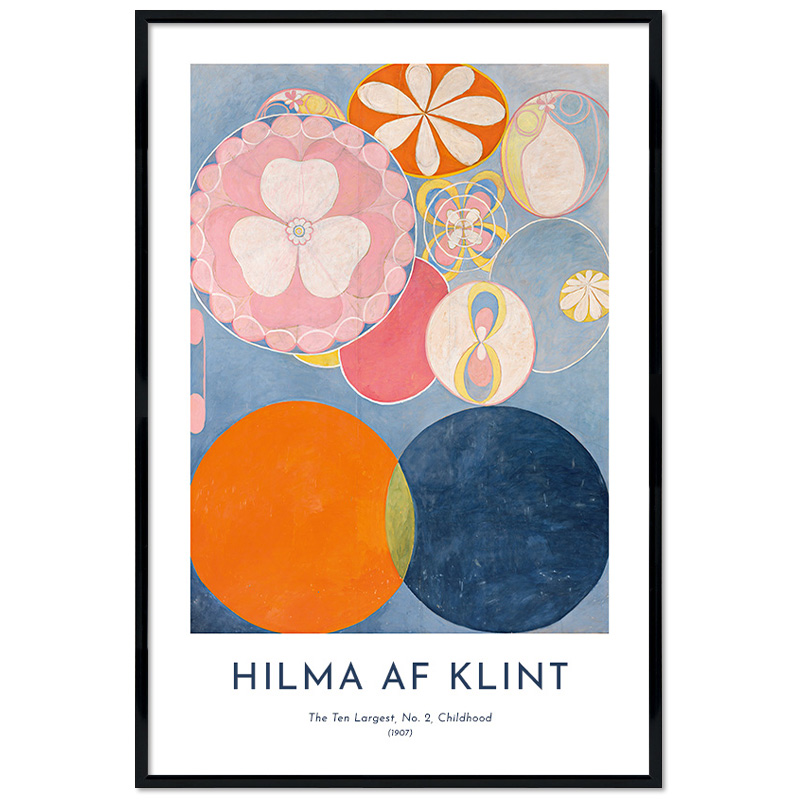 Poster mit Rahmen - Hilma af Klint - The Ten Largest, No. 2, Childhood