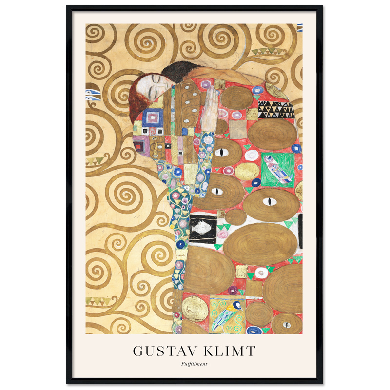 Poster mit Rahmen - Gustav Klimt - Fulfillment