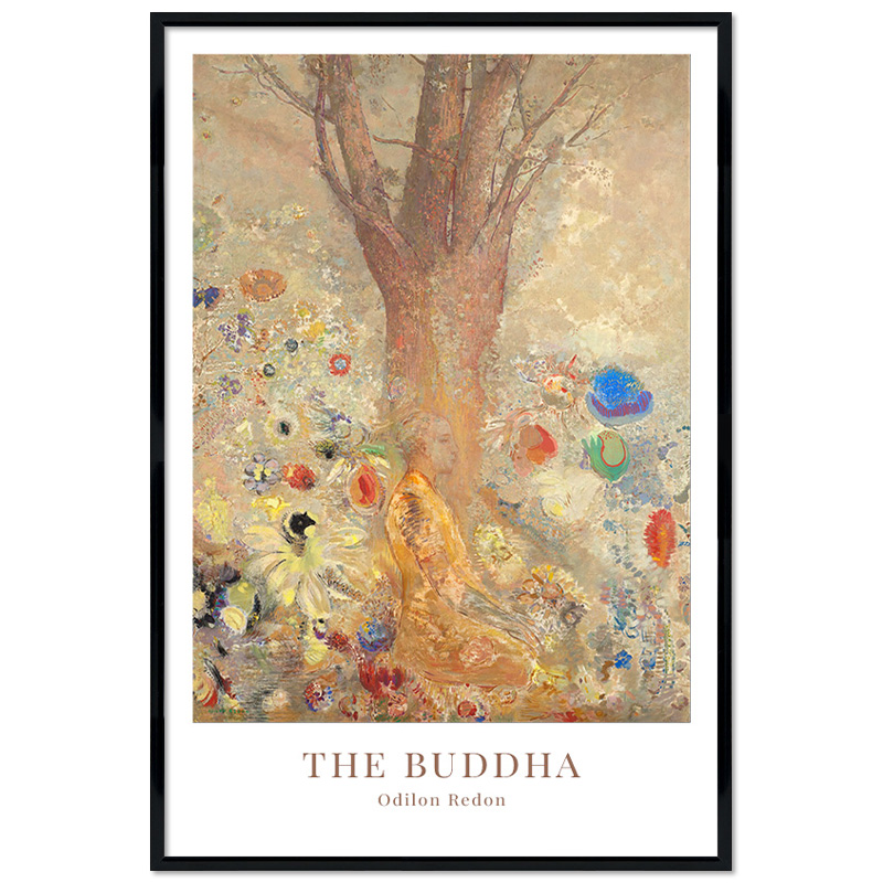 Poster mit Rahmen - Odilon Redon - The Buddha