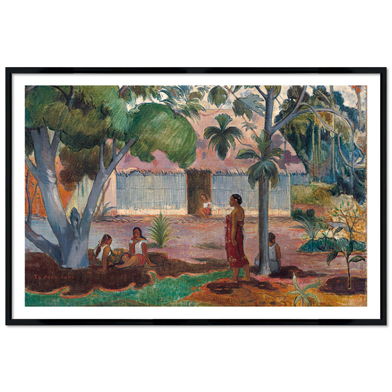 Poster mit Rahmen - Paul Gauguin - The Large Tree
