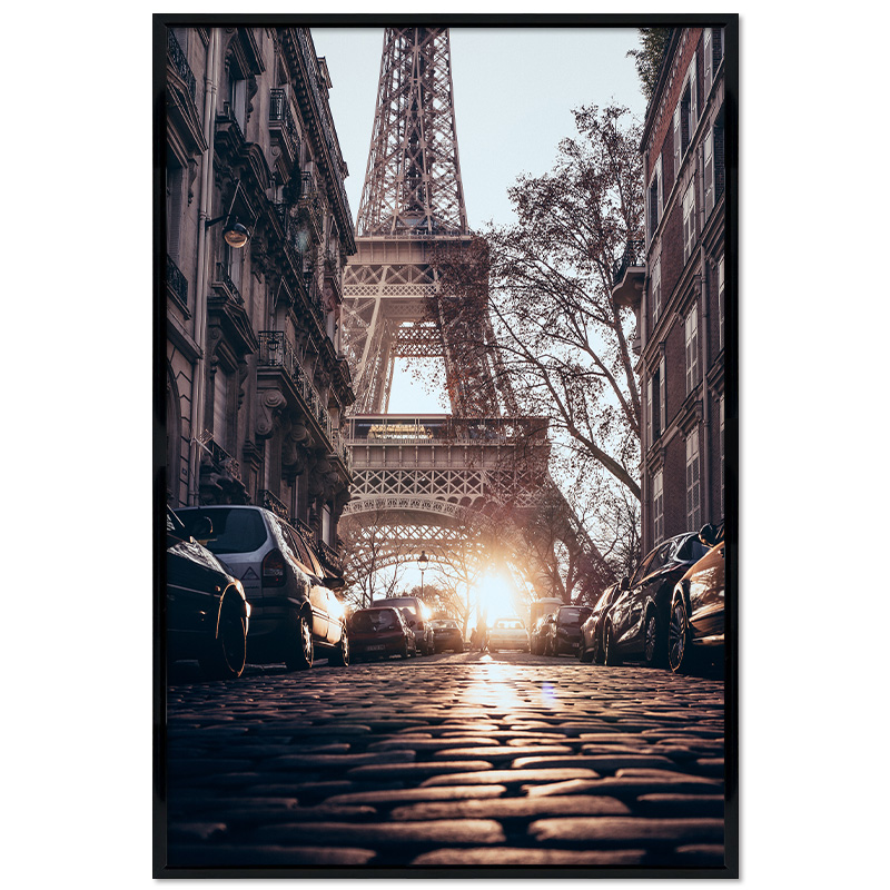 Poster mit Rahmen - Eiffel Tower