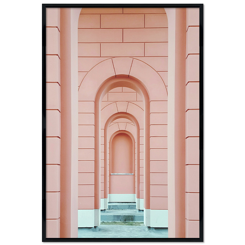 Poster mit Rahmen - Pink Arches