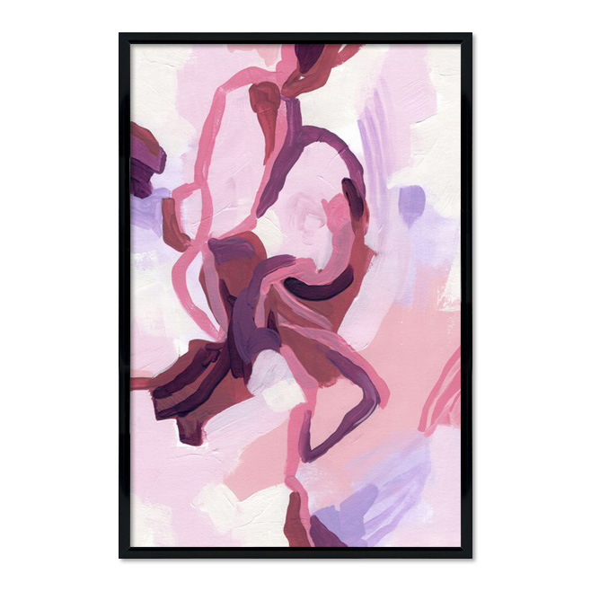 Poster mit Rahmen - Pink Abstract