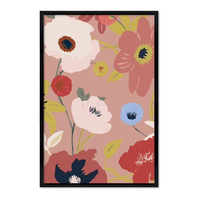 Poster mit Rahmen - A Flowering Tapestry
