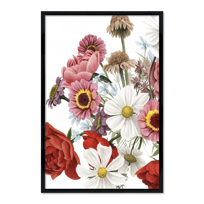 Poster mit Rahmen - Bouquet