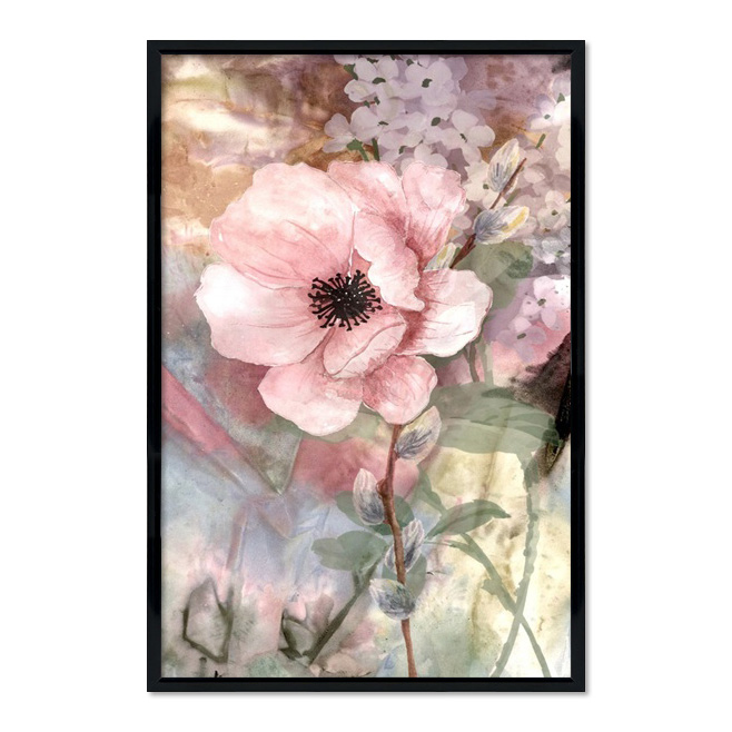 Poster mit Rahmen - Collage of Flowers