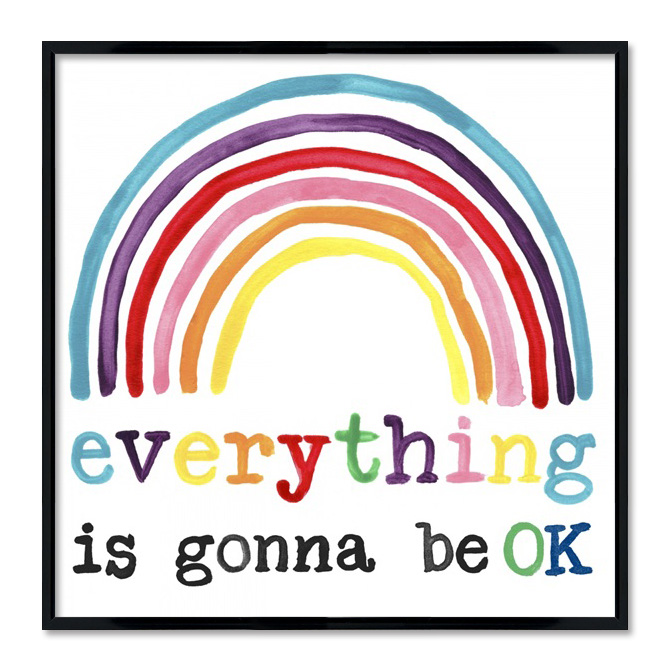 Poster mit Rahmen - Gonna Be Okay