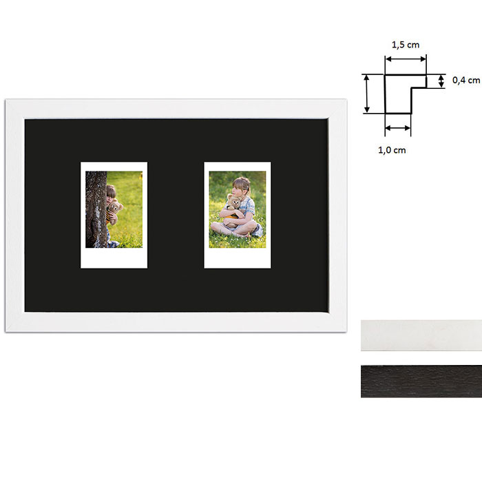 Bilderrahmen für 2 Sofortbilder - Typ Instax Mini