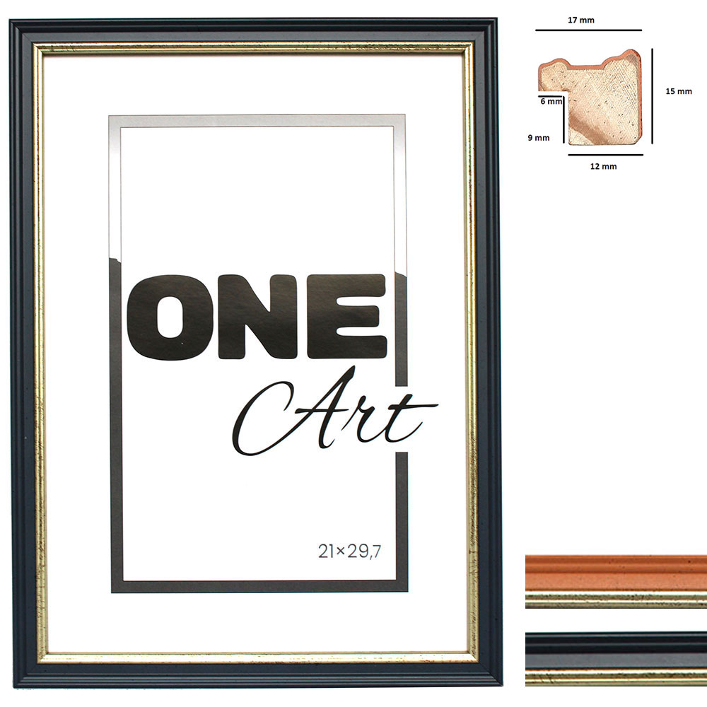 WDN CRAFT Bilderrahmen A4 21x29,7 Cm - Natur Holz Kiefer