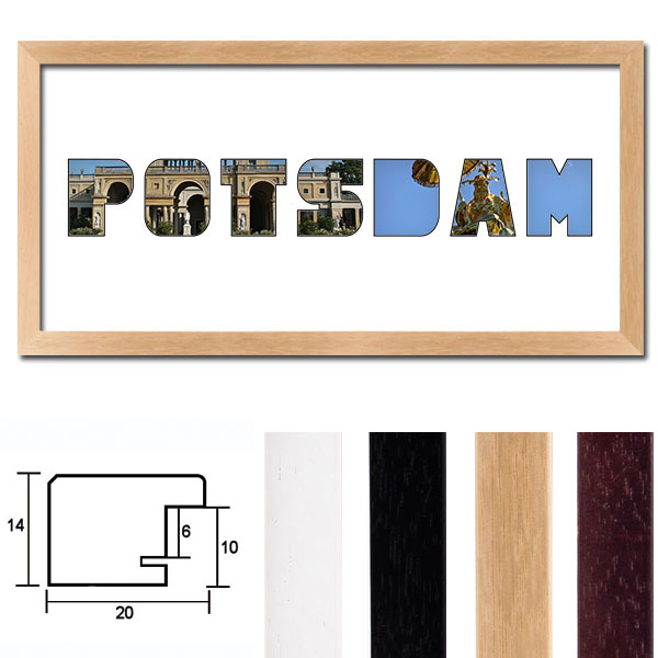 Regiorahmen "Potsdam" mit Passepartout