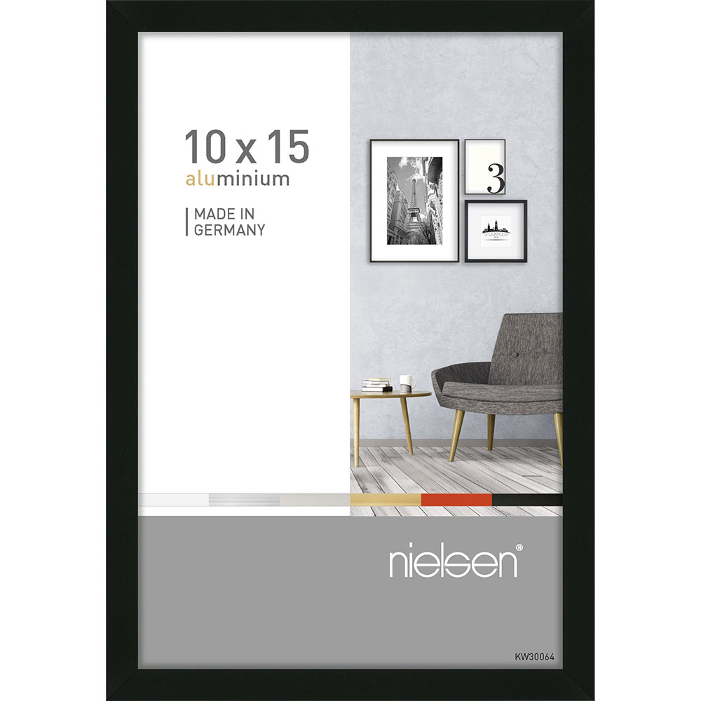 Nielsen Alurahmen Pixel 10x15 cm - Schwarz
