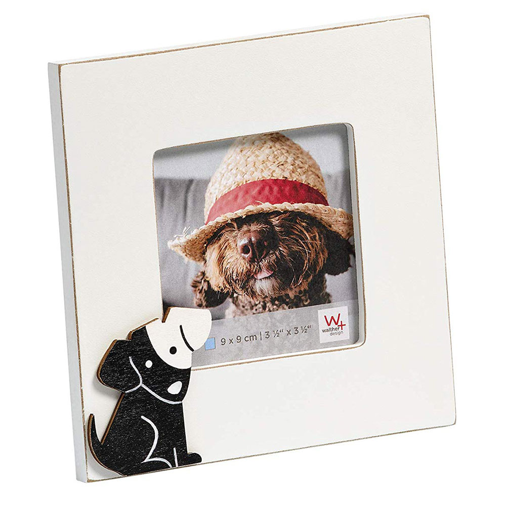 Cats&Dogs Fotorahmen 9x9 cm - Hund weiß