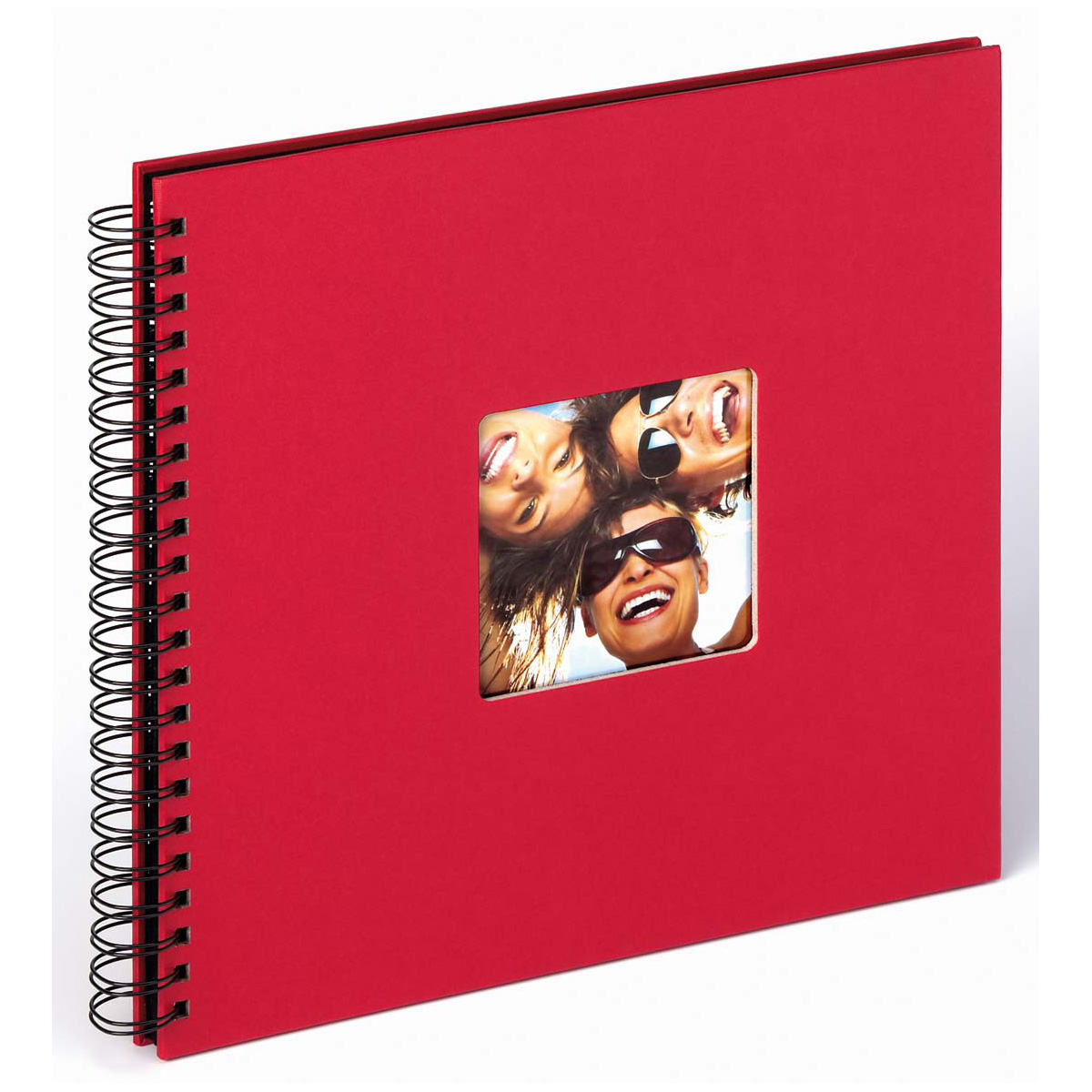 Spiralalbum Fun zum Einkleben, 30x30 cm rot