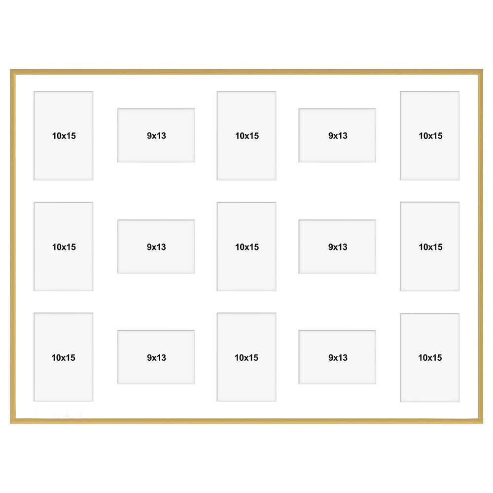 FramesFactory Aluminium Galerie-Bilderrahmen Amelia 60x80 cm (15 Bilder ...